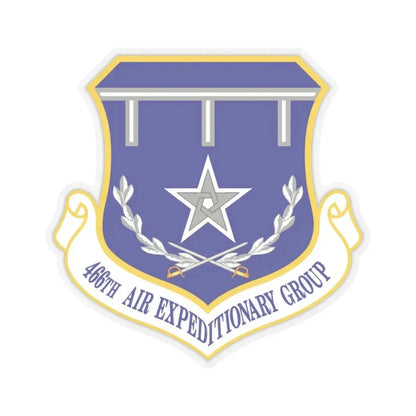 466th Air Expeditionary Group (U.S. Air Force) STICKER Vinyl Kiss-Cut Decal 3 Inch Transparent - The Sticker Space