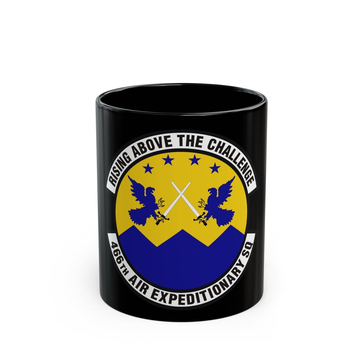 466th Air Expeditionary Squadron (U.S. Air Force) Black Coffee Mug-11oz-The Sticker Space