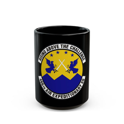 466th Air Expeditionary Squadron (U.S. Air Force) Black Coffee Mug-15oz-The Sticker Space