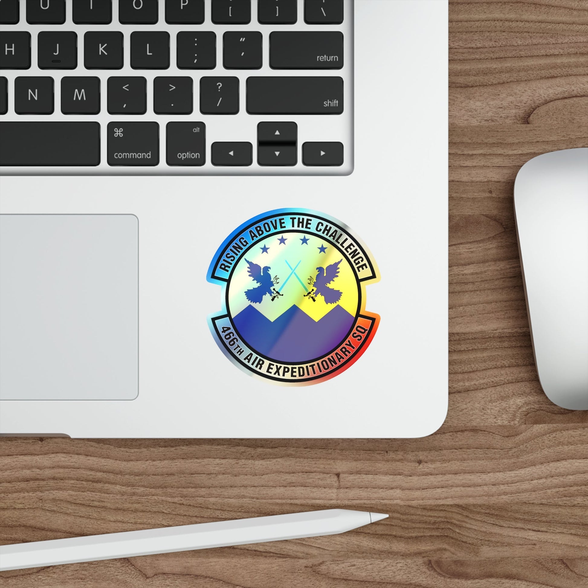 466th Air Expeditionary Squadron (U.S. Air Force) Holographic STICKER Die-Cut Vinyl Decal-The Sticker Space