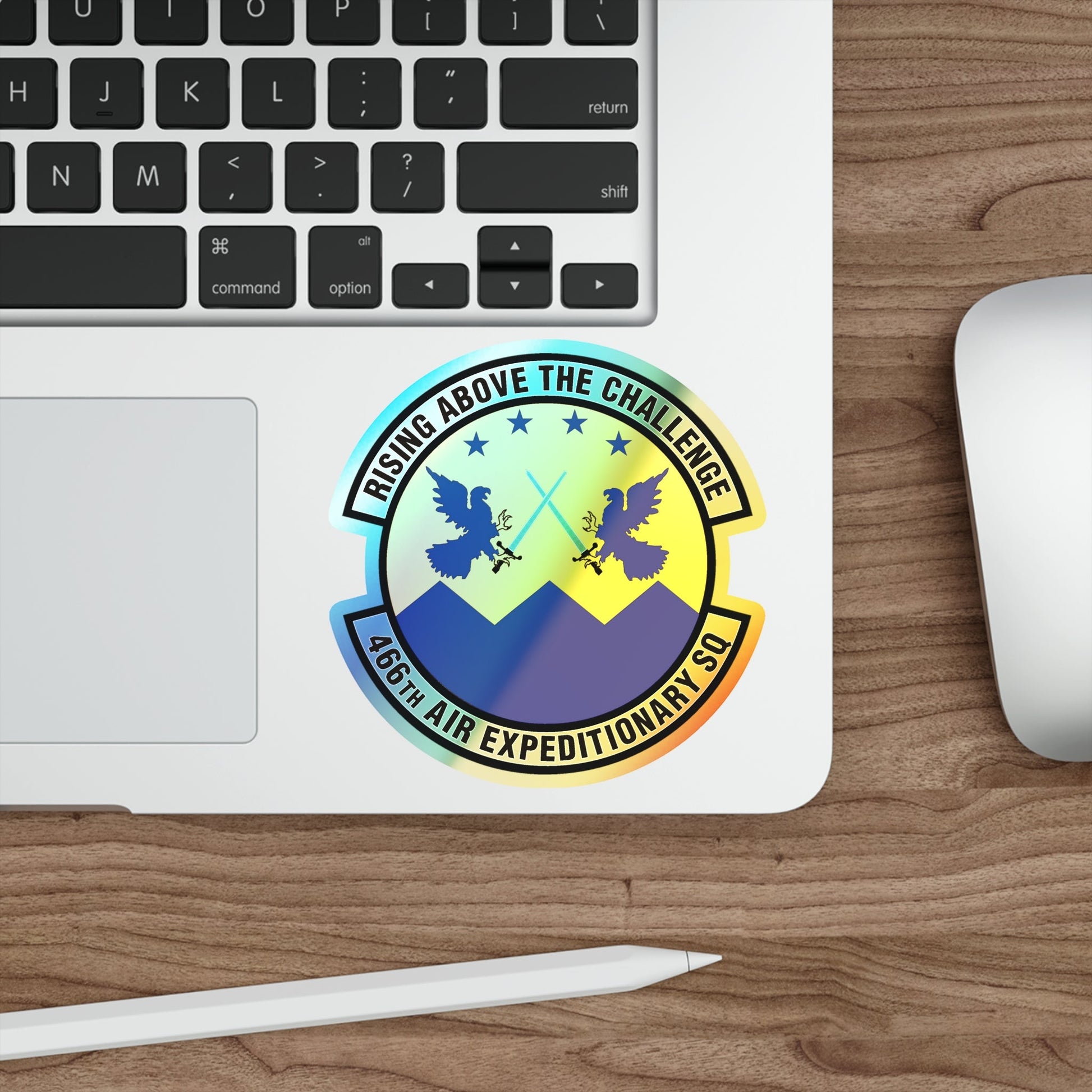 466th Air Expeditionary Squadron (U.S. Air Force) Holographic STICKER Die-Cut Vinyl Decal-The Sticker Space