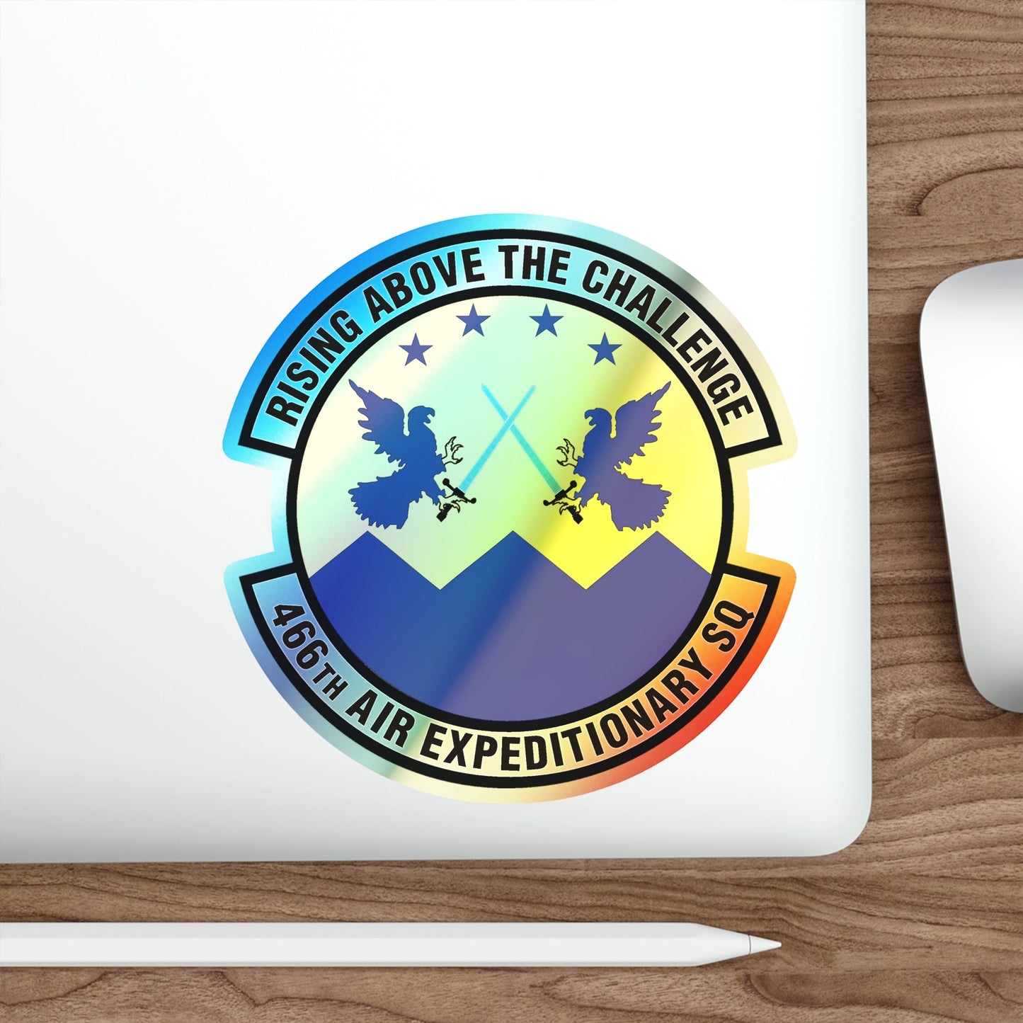 466th Air Expeditionary Squadron (U.S. Air Force) Holographic STICKER Die-Cut Vinyl Decal-The Sticker Space