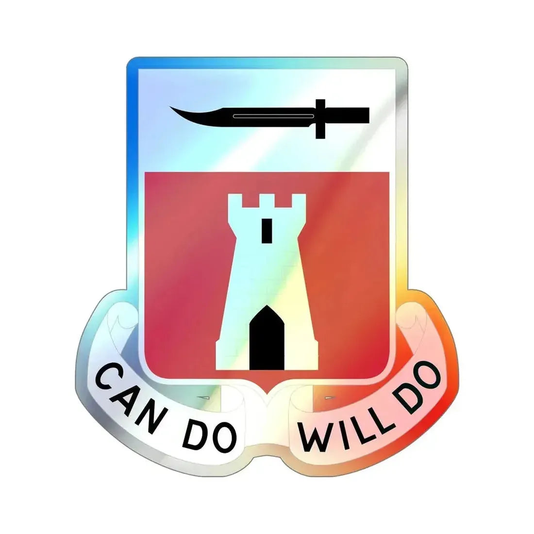 467 Engineer Battalion (U.S. Army) Holographic STICKER Die-Cut Vinyl Decal - The Sticker Space