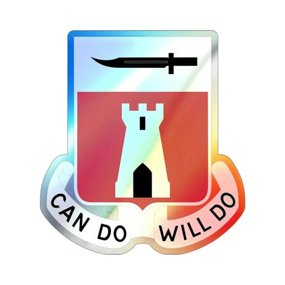 467 Engineer Battalion (U.S. Army) Holographic STICKER Die-Cut Vinyl Decal - The Sticker Space