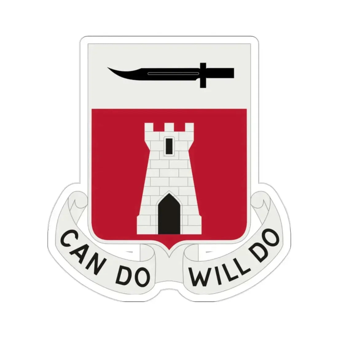 467 Engineer Battalion (U.S. Army) STICKER Vinyl Die-Cut Decal 2 Inch - The Sticker Space