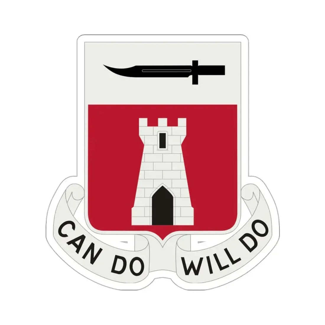 467 Engineer Battalion (U.S. Army) STICKER Vinyl Die-Cut Decal 3 Inch - The Sticker Space