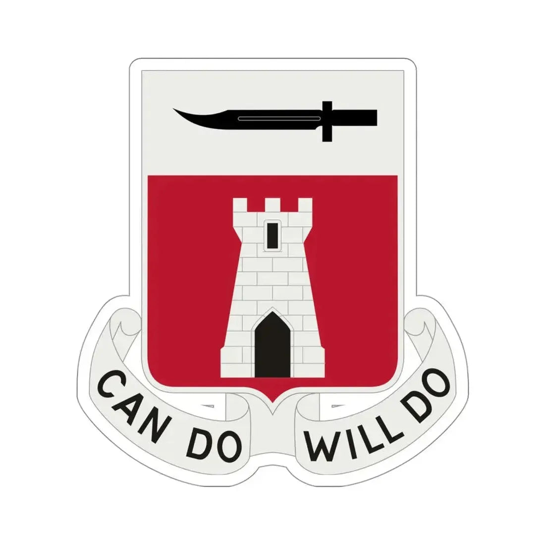 467 Engineer Battalion (U.S. Army) STICKER Vinyl Die-Cut Decal 4 Inch - The Sticker Space