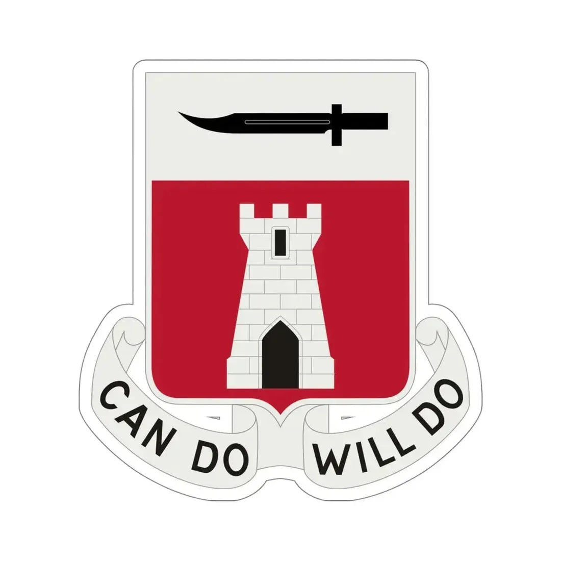 467 Engineer Battalion (U.S. Army) STICKER Vinyl Die-Cut Decal 5 Inch - The Sticker Space