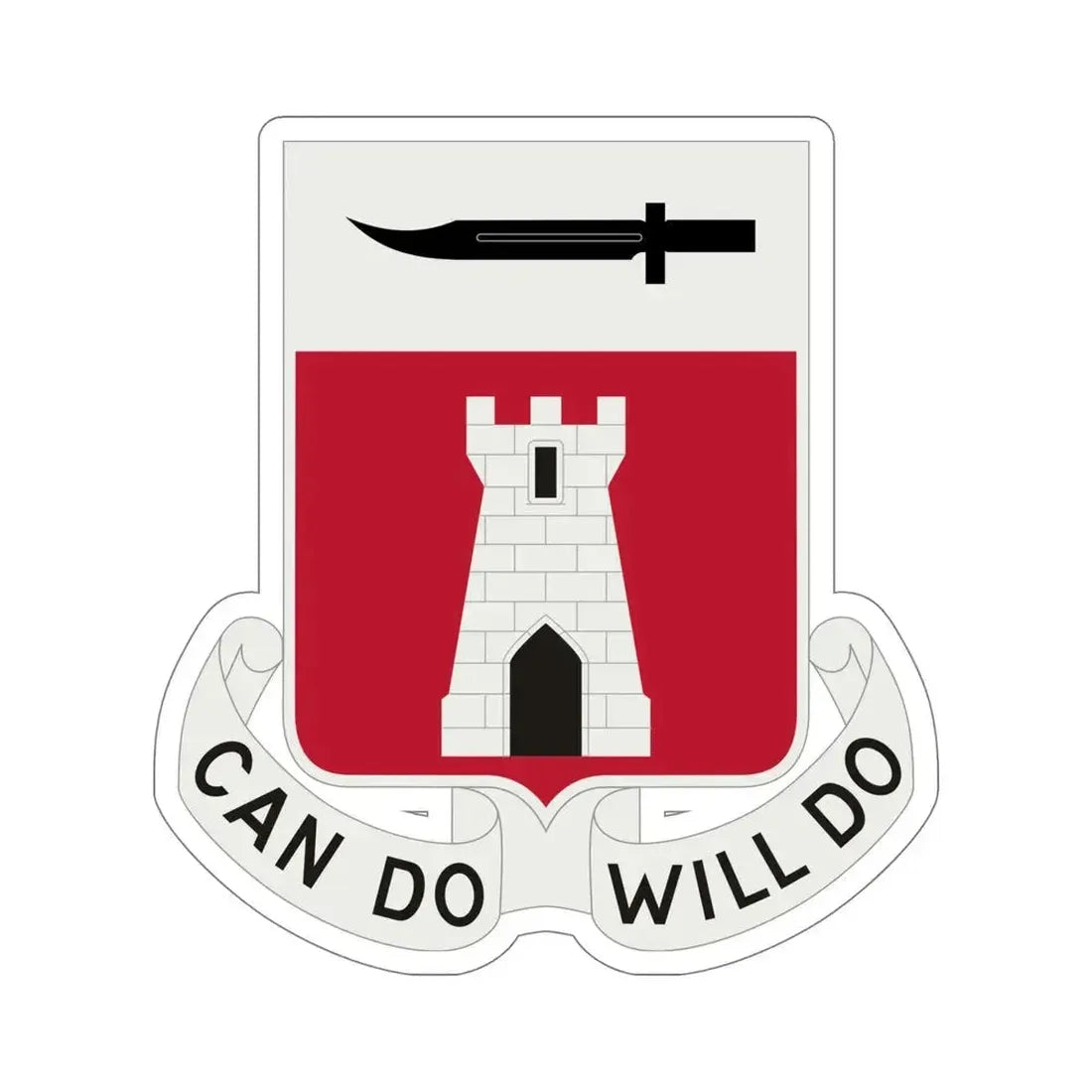 467 Engineer Battalion (U.S. Army) STICKER Vinyl Die-Cut Decal 6 Inch - The Sticker Space