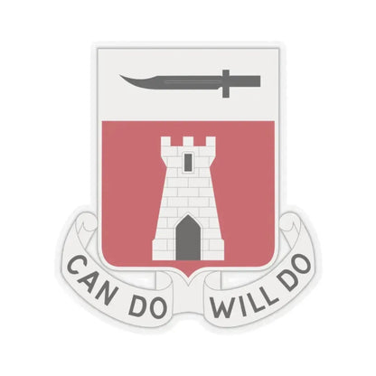 467 Engineer Battalion (U.S. Army) STICKER Vinyl Kiss-Cut Decal 2 Inch Transparent - The Sticker Space