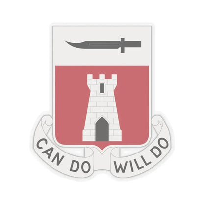 467 Engineer Battalion (U.S. Army) STICKER Vinyl Kiss-Cut Decal 3 Inch Transparent - The Sticker Space