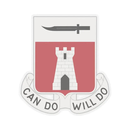 467 Engineer Battalion (U.S. Army) STICKER Vinyl Kiss-Cut Decal 4 Inch Transparent - The Sticker Space