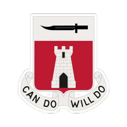 467 Engineer Battalion (U.S. Army) STICKER Vinyl Kiss-Cut Decal 4 Inch White - The Sticker Space