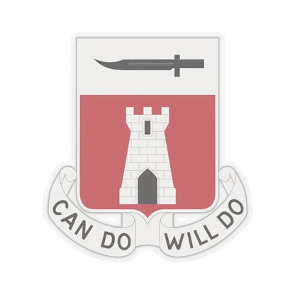 467 Engineer Battalion (U.S. Army) STICKER Vinyl Kiss-Cut Decal 6 Inch Transparent - The Sticker Space