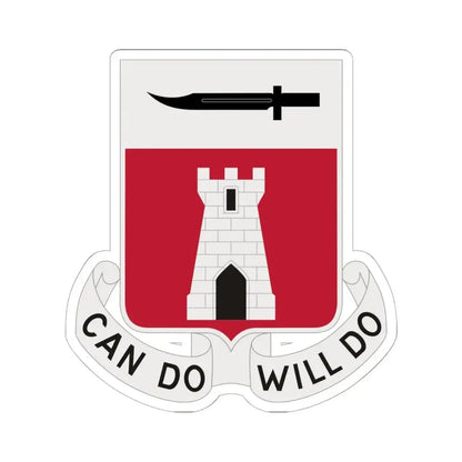 467 Engineer Battalion (U.S. Army) STICKER Vinyl Kiss-Cut Decal 6 Inch White - The Sticker Space