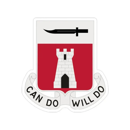 467 Engineer Battalion (U.S. Army) Transparent STICKER Die-Cut Vinyl Decal 2 Inch - The Sticker Space