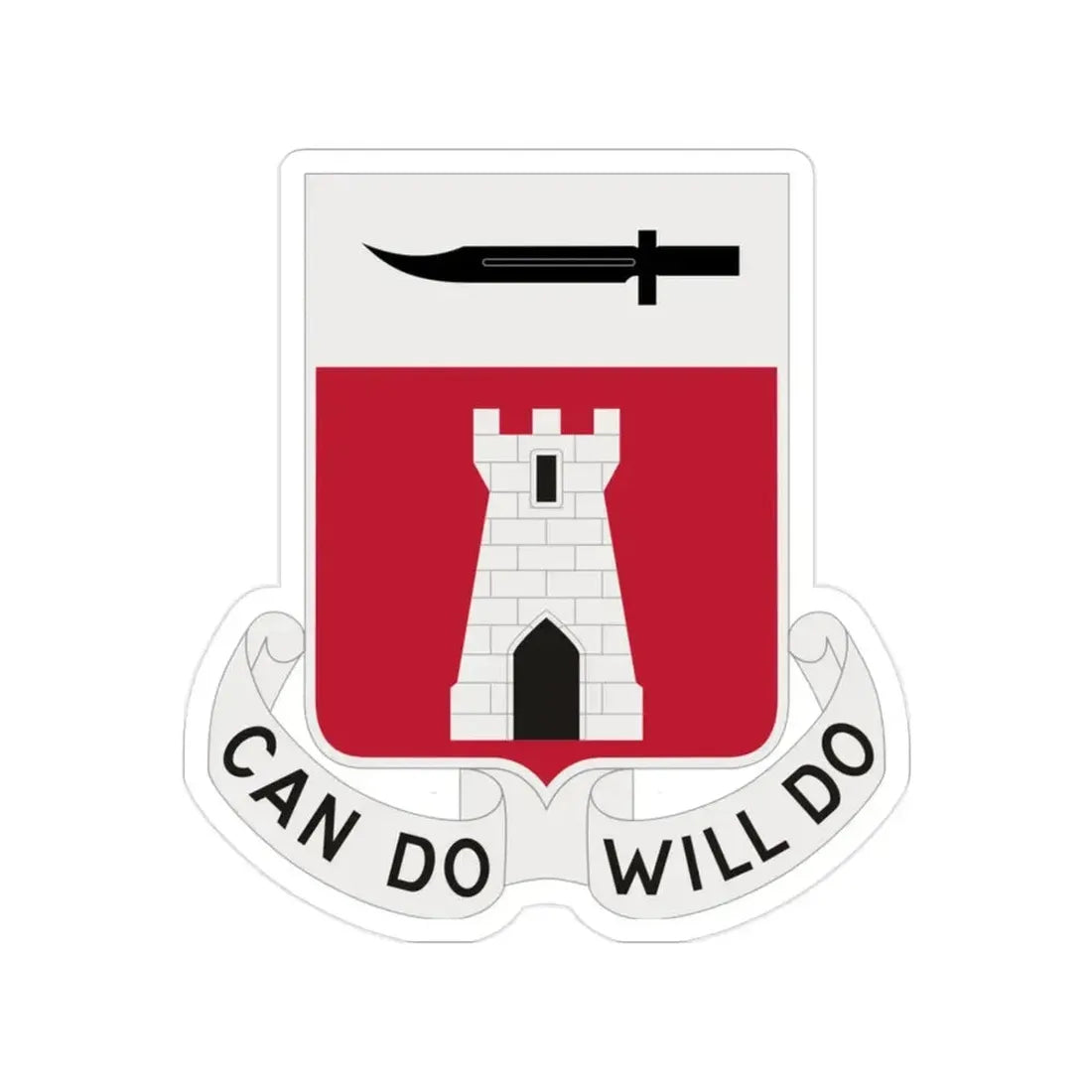 467 Engineer Battalion (U.S. Army) Transparent STICKER Die-Cut Vinyl Decal 2 Inch - The Sticker Space