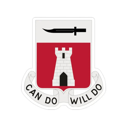 467 Engineer Battalion (U.S. Army) Transparent STICKER Die-Cut Vinyl Decal 2 Inch - The Sticker Space