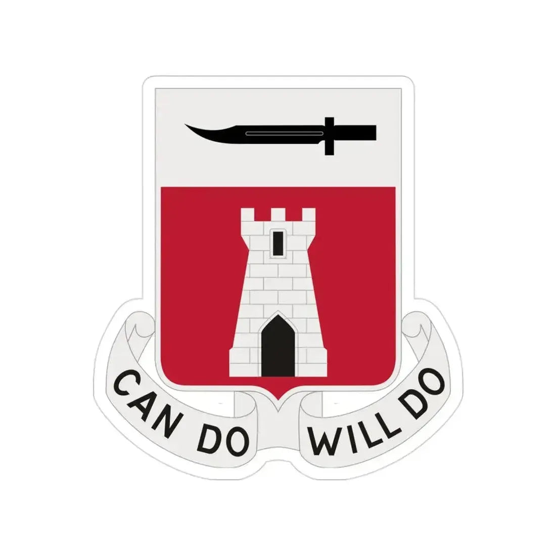 467 Engineer Battalion (U.S. Army) Transparent STICKER Die-Cut Vinyl Decal 3 Inch - The Sticker Space