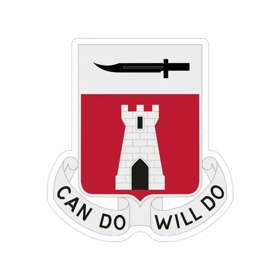 467 Engineer Battalion (U.S. Army) Transparent STICKER Die-Cut Vinyl Decal 3 Inch - The Sticker Space