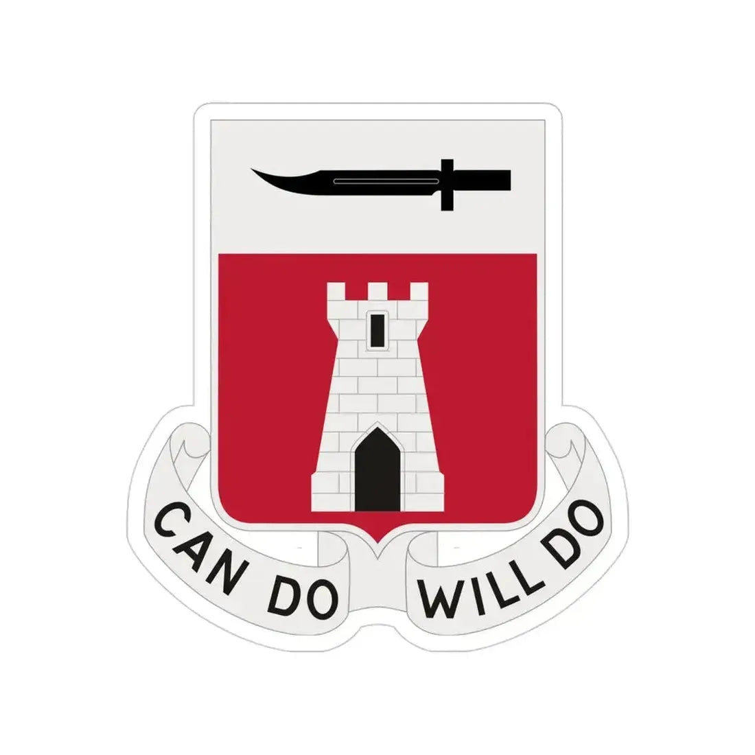 467 Engineer Battalion (U.S. Army) Transparent STICKER Die-Cut Vinyl Decal 4 Inch - The Sticker Space