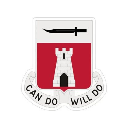 467 Engineer Battalion (U.S. Army) Transparent STICKER Die-Cut Vinyl Decal 4 Inch - The Sticker Space