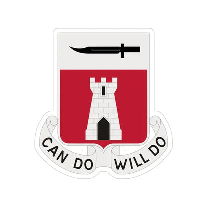 467 Engineer Battalion (U.S. Army) Transparent STICKER Die-Cut Vinyl Decal 4 Inch - The Sticker Space