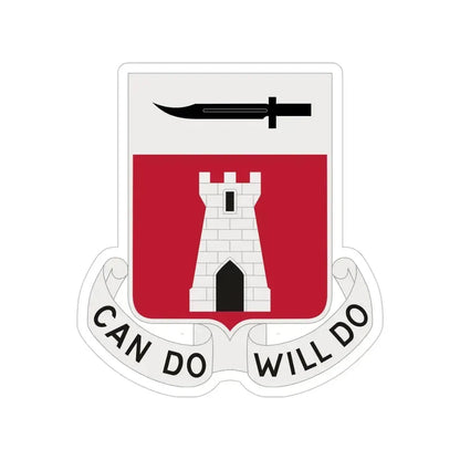 467 Engineer Battalion (U.S. Army) Transparent STICKER Die-Cut Vinyl Decal 5 Inch - The Sticker Space