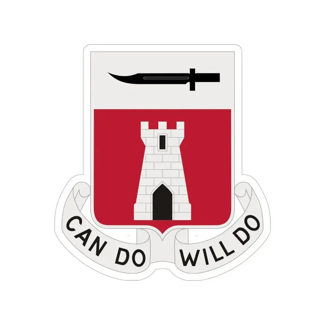 467 Engineer Battalion (U.S. Army) Transparent STICKER Die-Cut Vinyl Decal 6 Inch - The Sticker Space