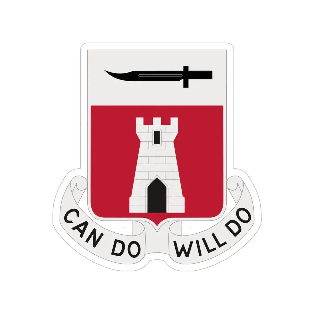 467 Engineer Battalion (U.S. Army) Transparent STICKER Die-Cut Vinyl Decal 6 Inch - The Sticker Space