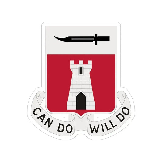 467 Engineer Battalion (U.S. Army) Transparent STICKER Die-Cut Vinyl Decal 6 Inch - The Sticker Space