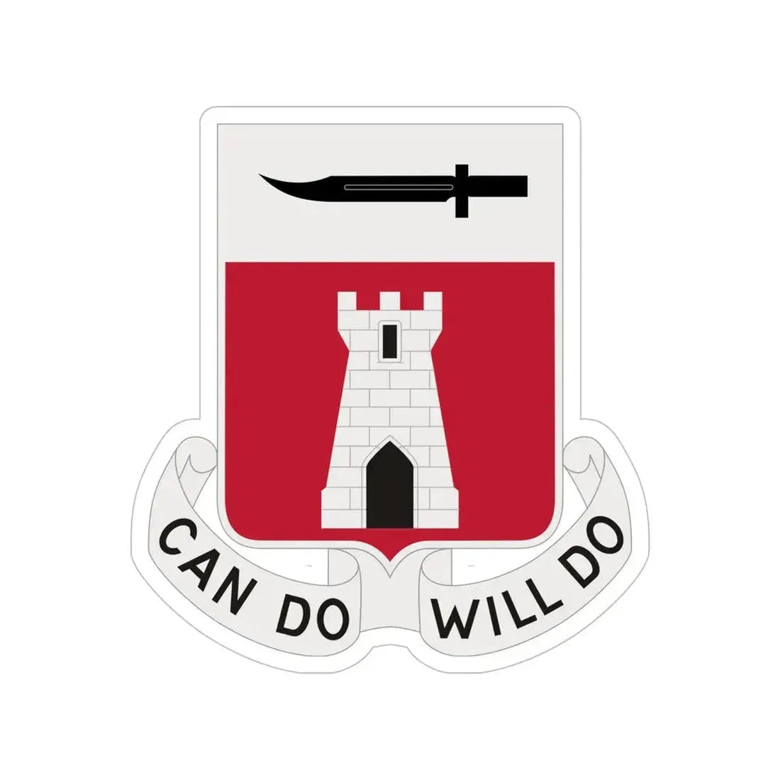 467 Engineer Battalion (U.S. Army) Transparent STICKER Die-Cut Vinyl Decal - The Sticker Space