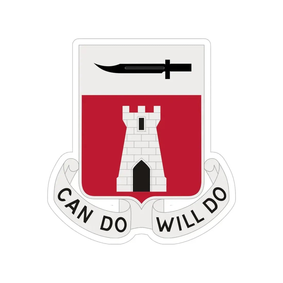 467 Engineer Battalion (U.S. Army) Transparent STICKER Die-Cut Vinyl Decal - The Sticker Space