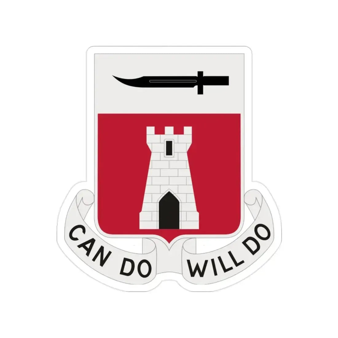 467 Engineer Battalion (U.S. Army) Transparent STICKER Die-Cut Vinyl Decal - The Sticker Space