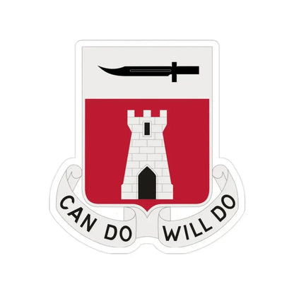 467 Engineer Battalion (U.S. Army) Transparent STICKER Die-Cut Vinyl Decal - The Sticker Space