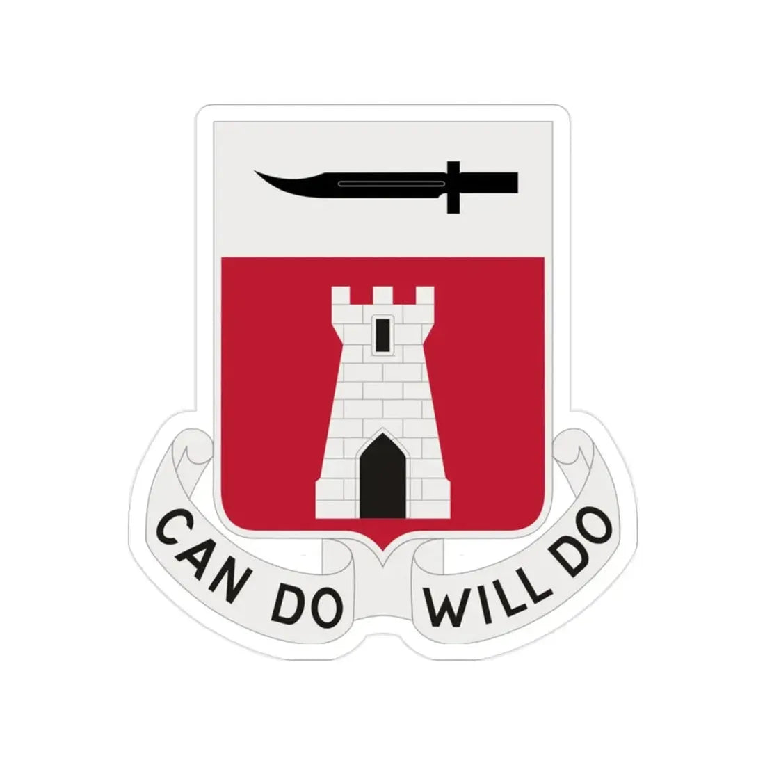 467 Engineer Battalion (U.S. Army) Transparent STICKER Die-Cut Vinyl Decal - The Sticker Space