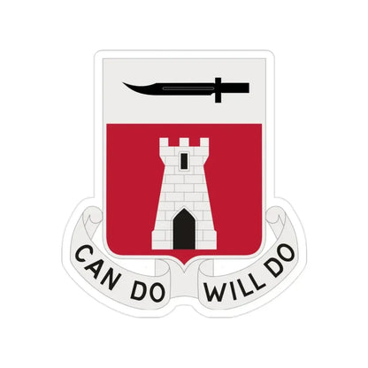 467 Engineer Battalion (U.S. Army) Transparent STICKER Die-Cut Vinyl Decal - The Sticker Space