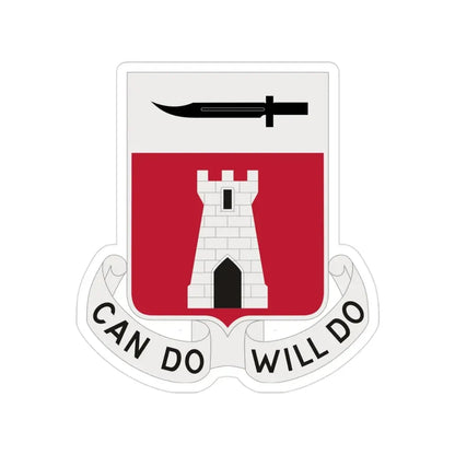 467 Engineer Battalion (U.S. Army) Transparent STICKER Die-Cut Vinyl Decal - The Sticker Space