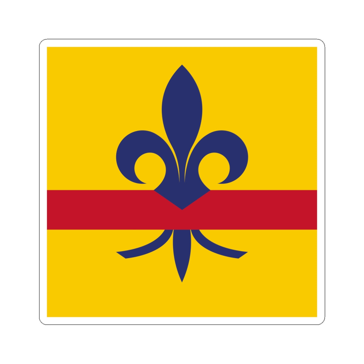 Flag of Pertuis France (France) STICKER Vinyl Kiss-Cut Decal