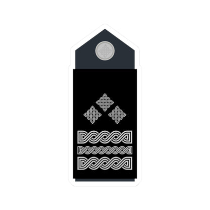 Naramenica službene odore generala pukovnika HRZ i PZO (Croatia) (Military Rank) STICKER Vinyl Kiss-Cut Decal