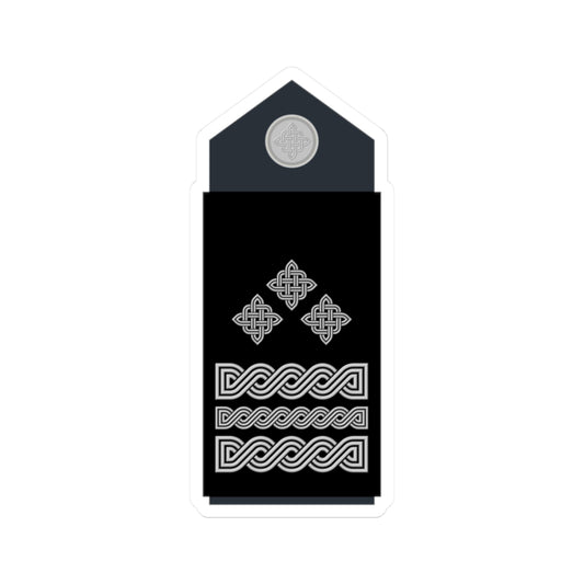 Naramenica službene odore generala pukovnika HRZ i PZO (Croatia) (Military Rank) STICKER Vinyl Kiss-Cut Decal