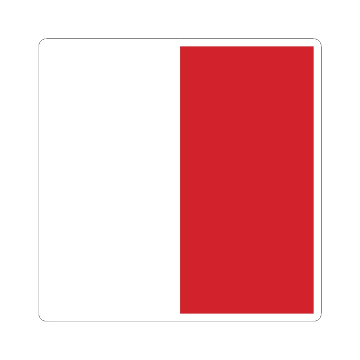 Flag of the Bishop of Sion (Switzerland) STICKER Vinyl Kiss-Cut Decal