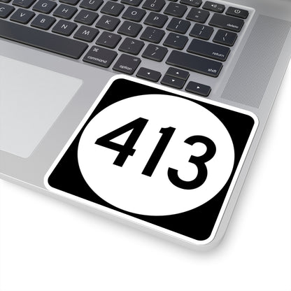PR tertiary 413 (Puerto Rico) (Road Sign) STICKER Vinyl Kiss-Cut Decal