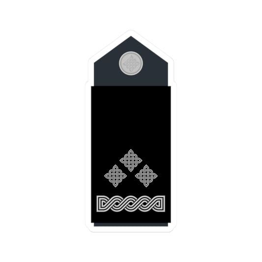 Naramenica službene odore satnika HRZ i PZO (Croatia) (Military Rank) STICKER Vinyl Kiss-Cut Decal