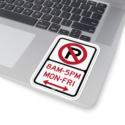 PBOT Road sign P1080D (Oregon) (Road Sign) STICKER Vinyl Kiss-Cut Decal