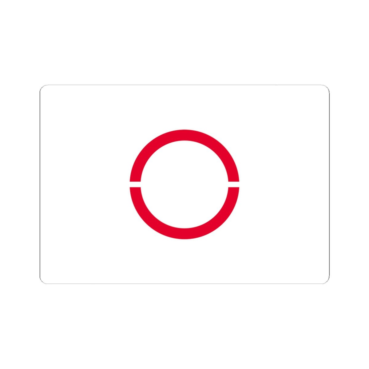 Flag of Okaya Nagano (Japan) STICKER Vinyl Kiss-Cut Decal