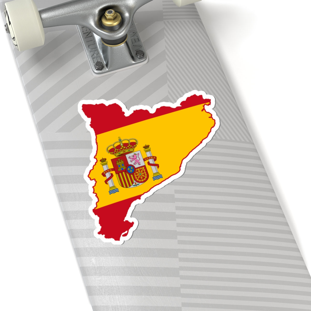 Flag map of Catalonia Spain (Spain) STICKER Vinyl Kiss-Cut Decal
