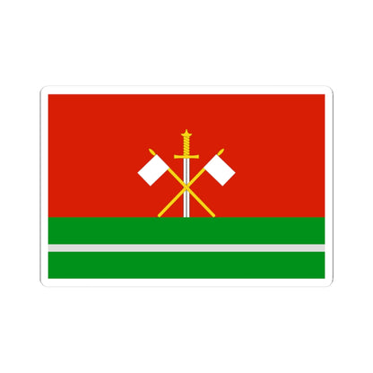Flag of Monastyrschinsky rayon Smolensk oblast (Russia) STICKER Vinyl Kiss-Cut Decal