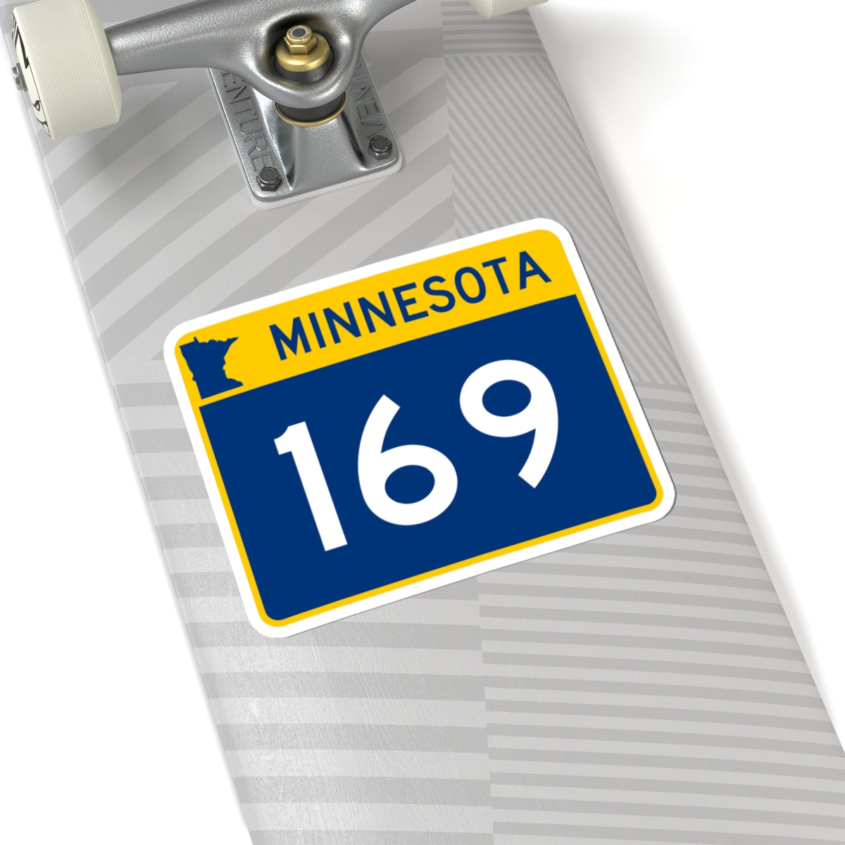 MN-169 wide (Minnesota) (Road Sign) STICKER Vinyl Kiss-Cut Decal