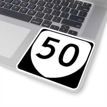 Virginia 50 (Virginia) (Road Sign) STICKER Vinyl Kiss-Cut Decal